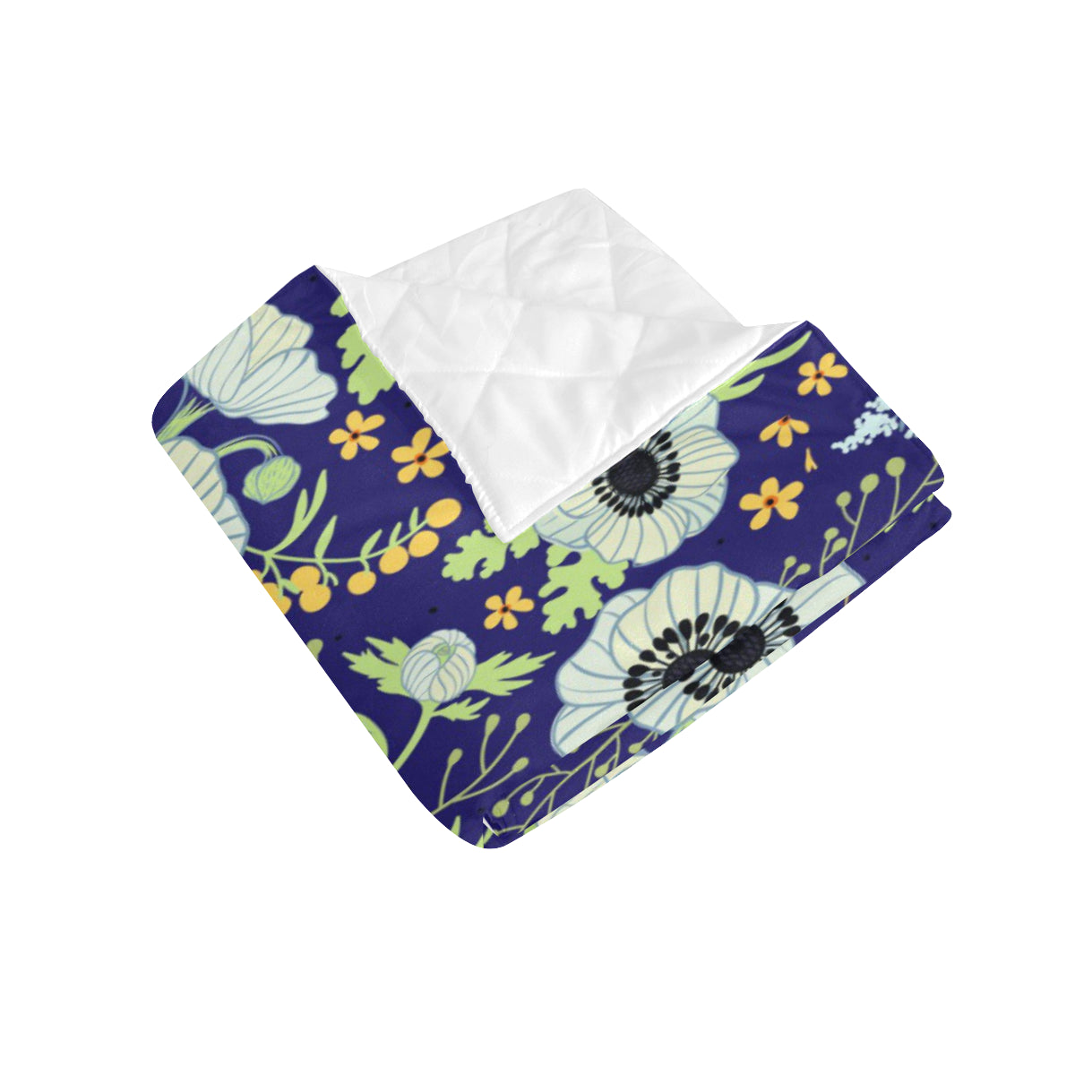 Anemone Pattern Print Design AM06 Premium Quilt