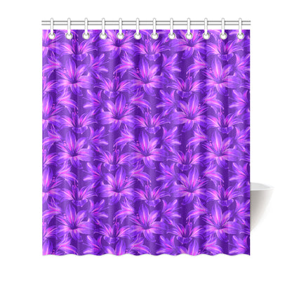 Amaryllis Pattern Print Design AL03 Shower Curtain