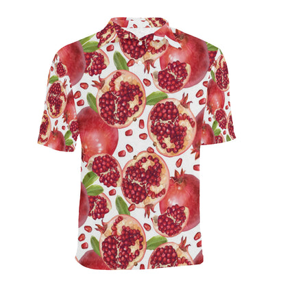 Pomegranate Pattern Print Design PG03 Men Polo Shirt
