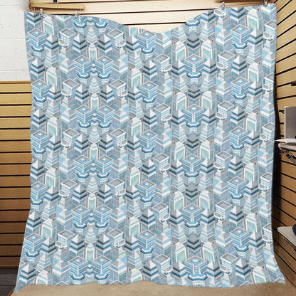 City  Pattern Print Design 03 Premium Quilt