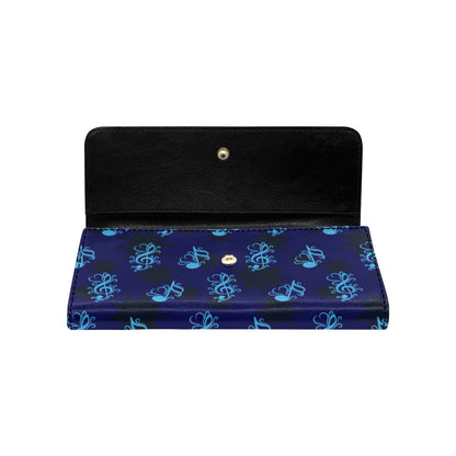 Music note Pattern Print Design A04 Women's Trifold Wallet
