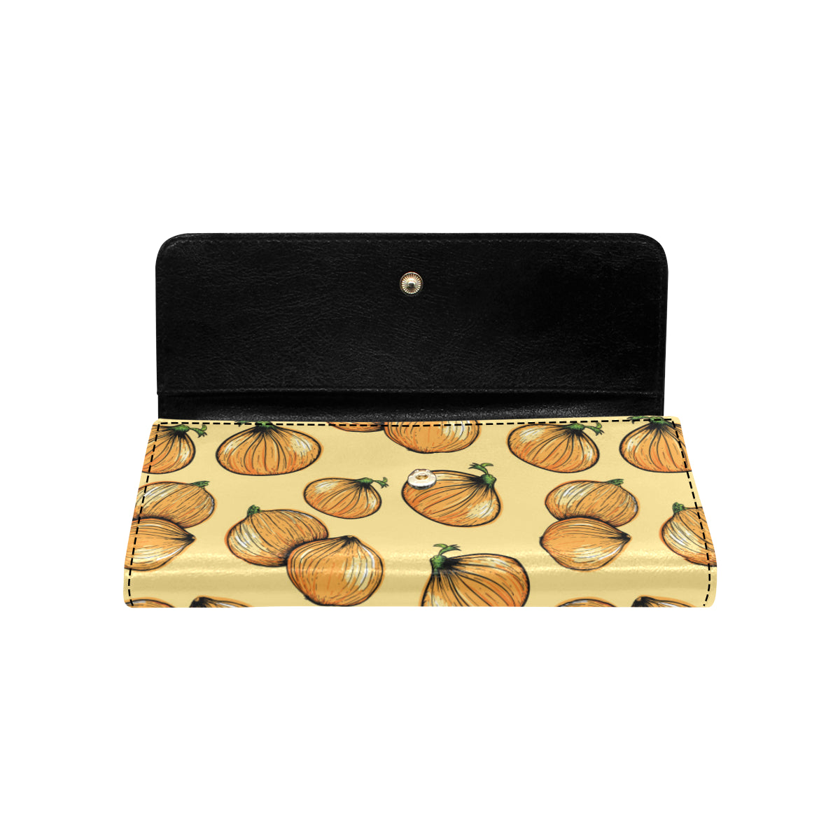 Onion Pattern Print Design A04 Women's Trifold Wallet