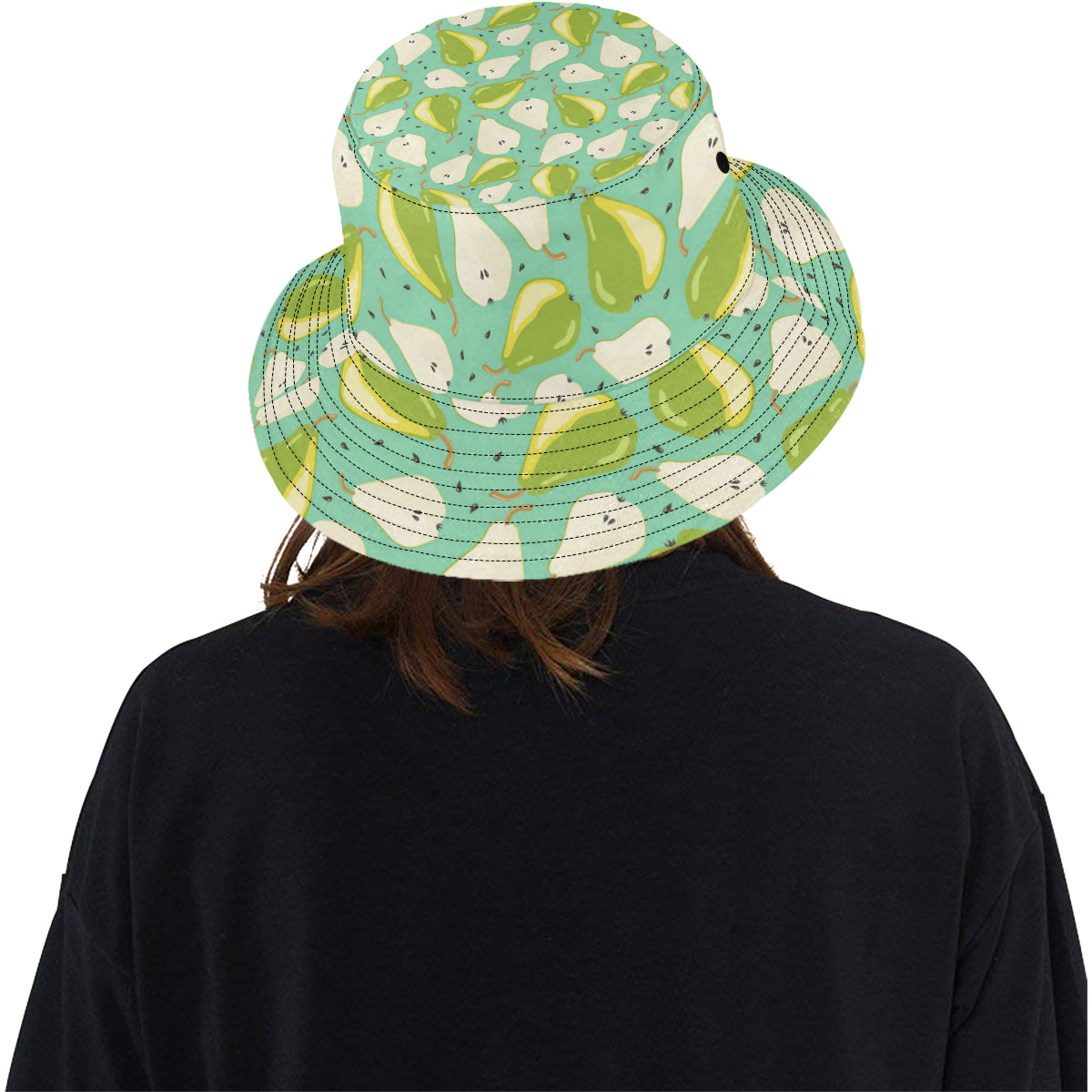 Pear Pattern Print Design PE04 Unisex Bucket Hat