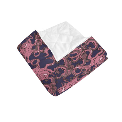 Octopus Pattern Print Design A03 Premium Quilt