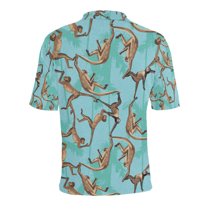 Monkey Pattern Print Design 04 Men Polo Shirt