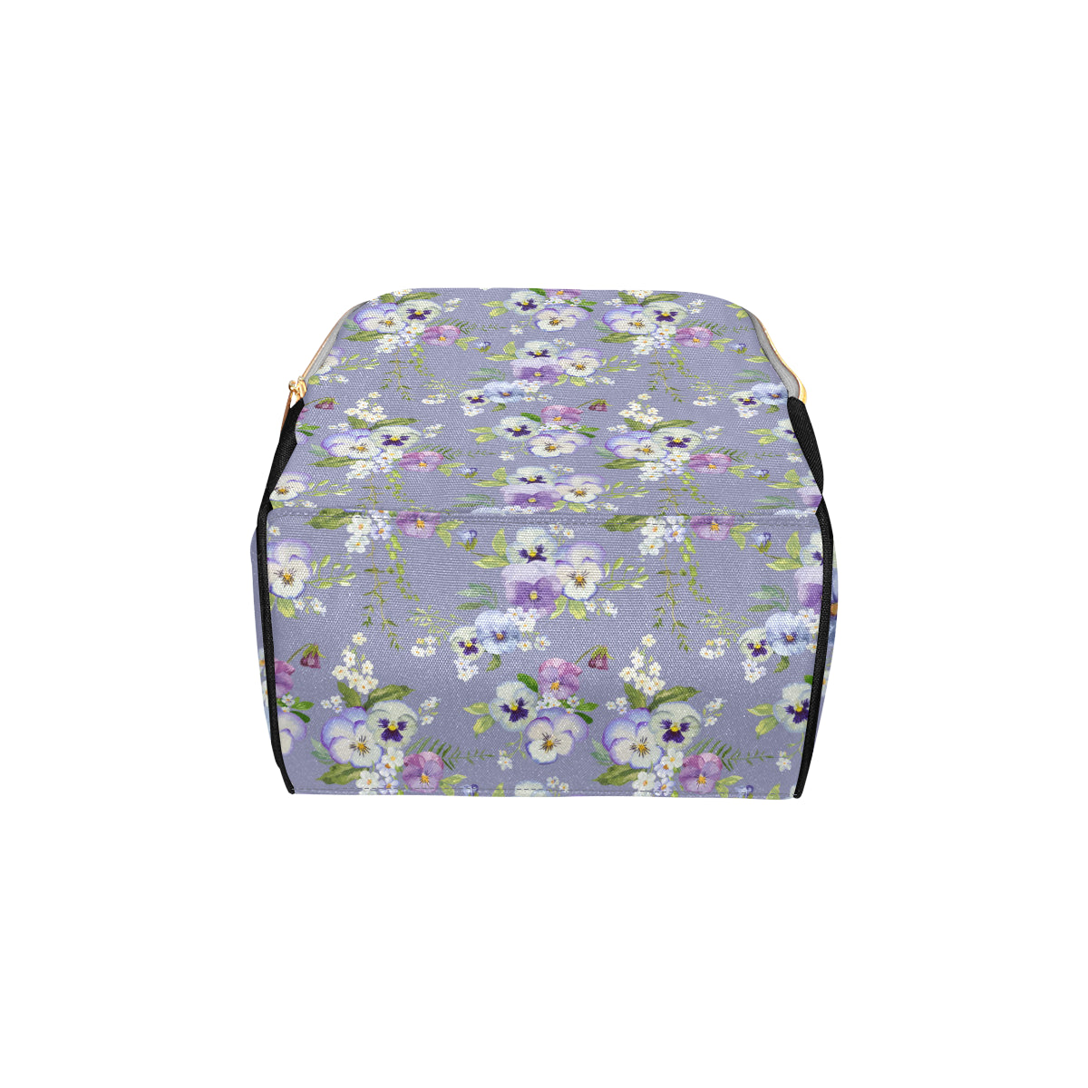 Pansy Pattern Print Design PS05 Diaper Bag Backpack