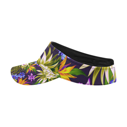 Water Lily Pattern Print Design WL08 Unisex Sun Visor
