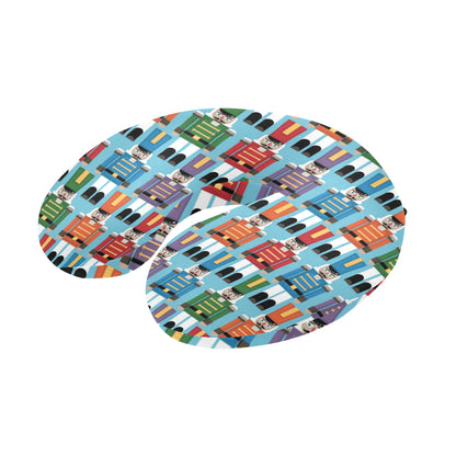 Nutcracker Pattern Print Design A02 U-Shaped Travel Neck Pillow