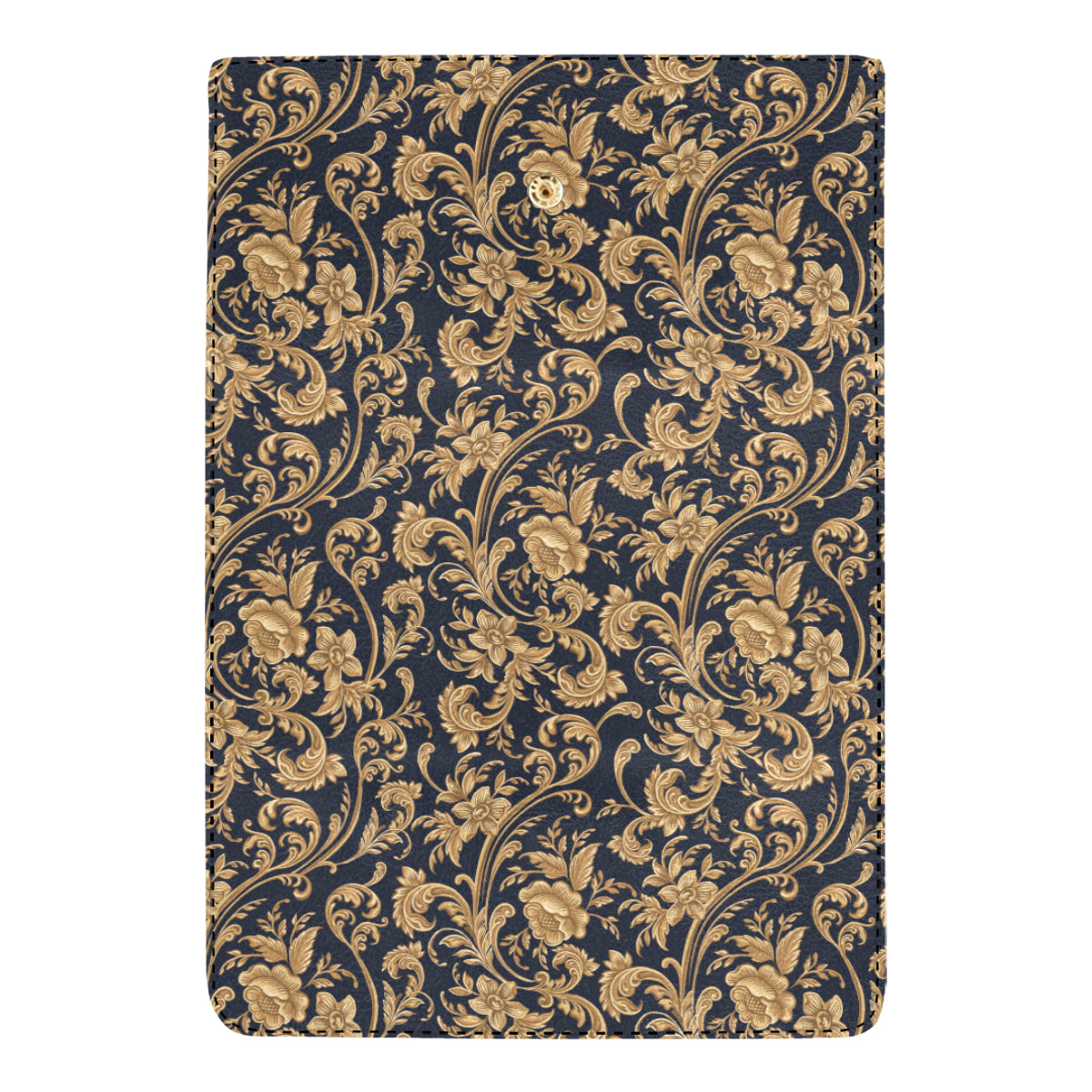 Baroque Golden Pattern Print Design 03 Women's Trifold Wallet
