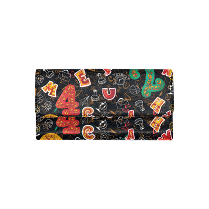Number Pattern Print Design A03 Women's Trifold Wallet