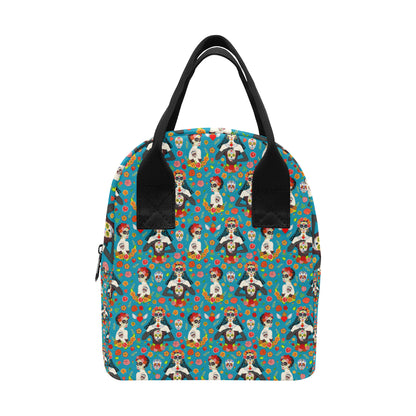 Day of the Dead Old School Girl Design Insulated Lunch Bag
