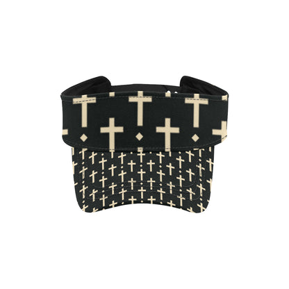 Cross Pattern Print Design 03 Unisex Sun Visor