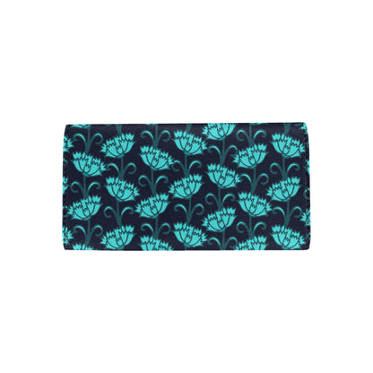 Carnations Pattern Print Design CN06 Women's Trifold Wallet