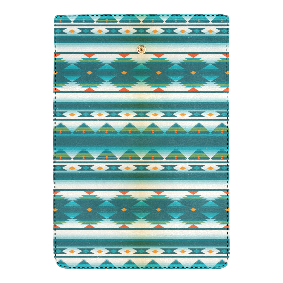 Blue Tribal Aztec Women's Trifold Wallet