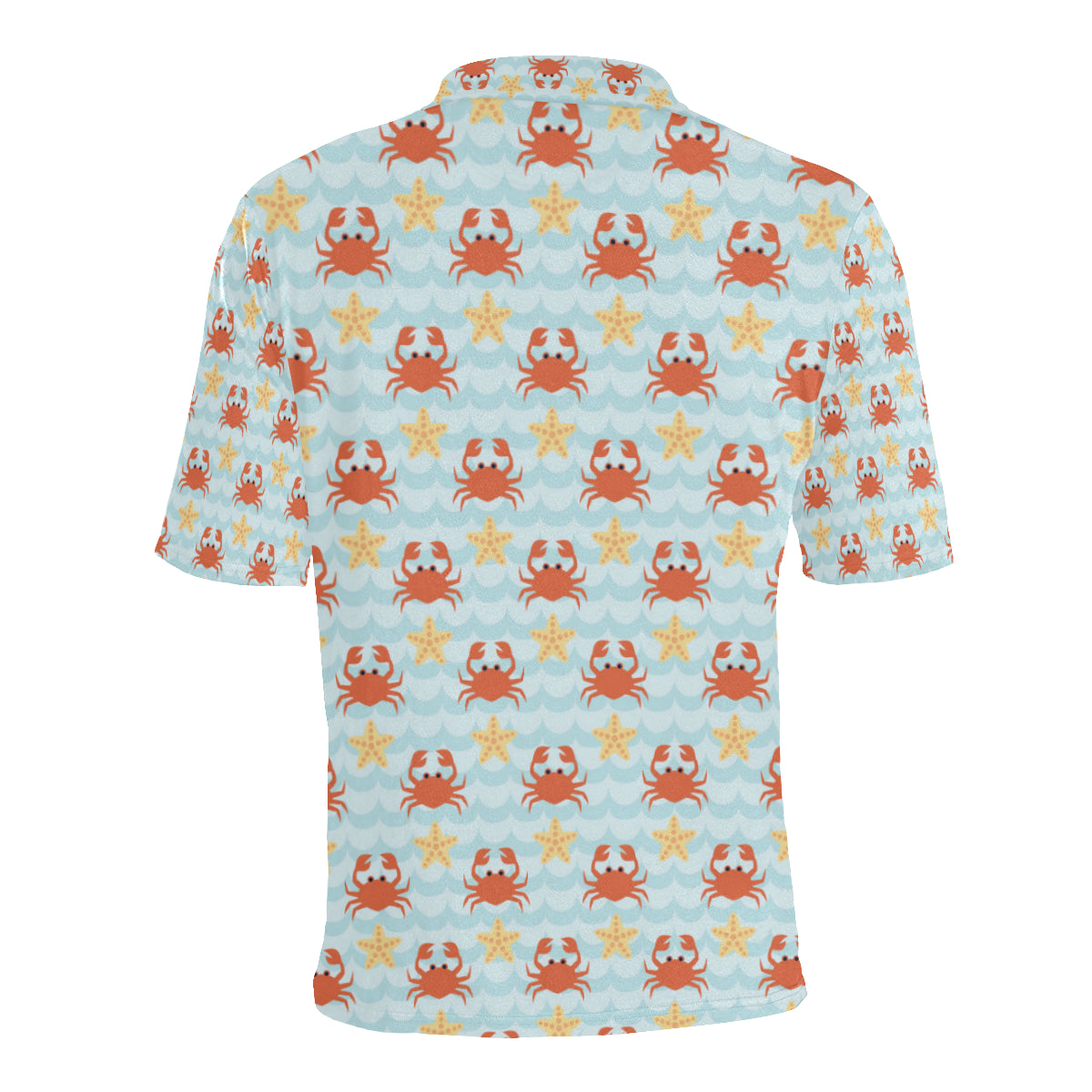 Crab Pattern Print Design 03 Men Polo Shirt