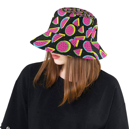 Watermelon Pattern Print Design WM07 Unisex Bucket Hat