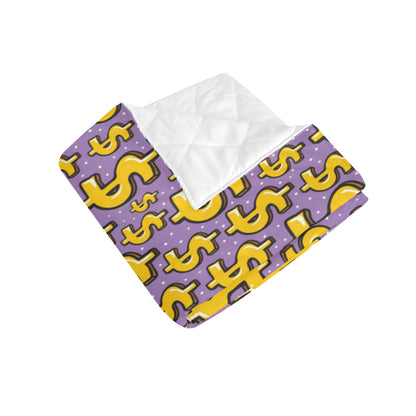 Dollar Pattern Print Design DO01 Premium Quilt