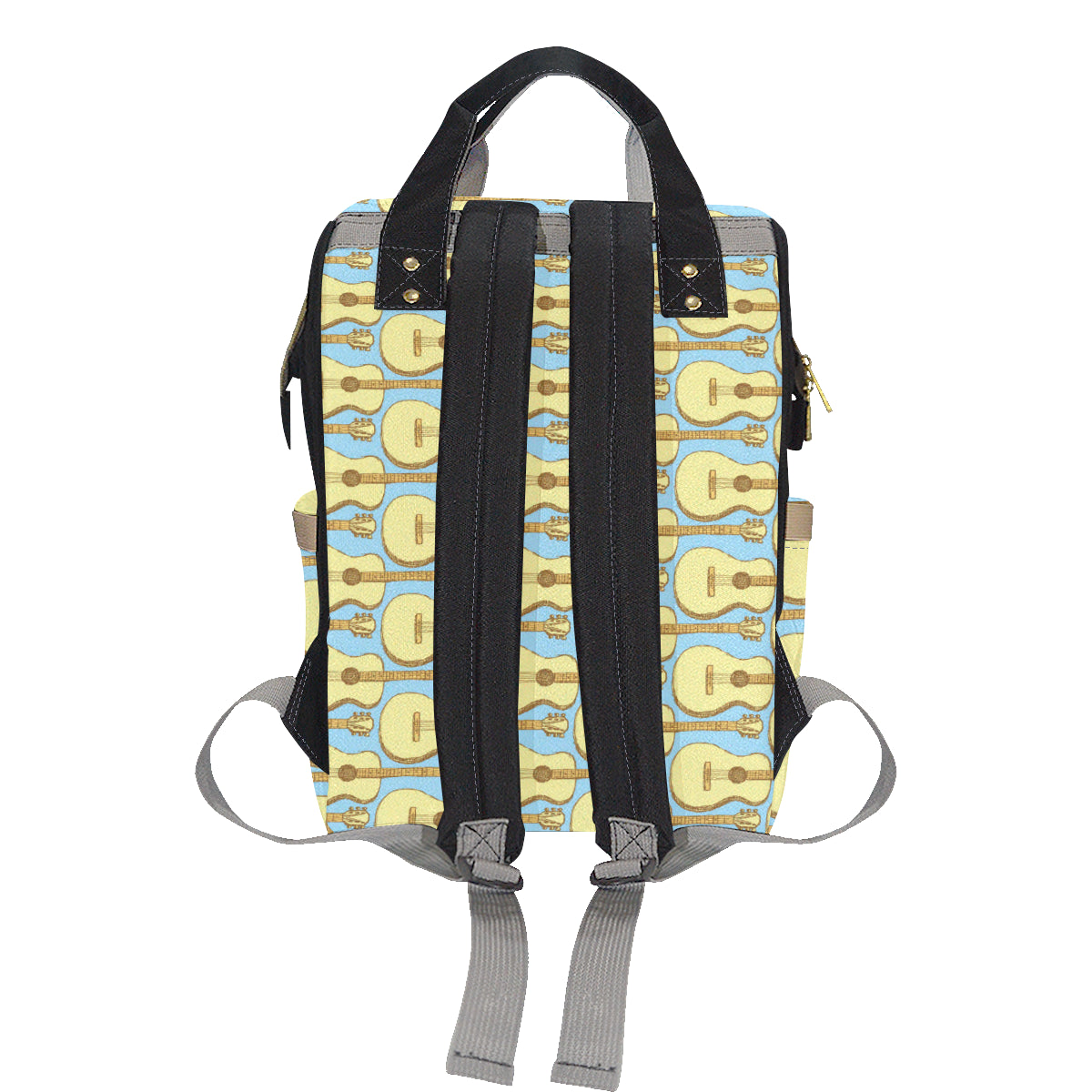 Acoustic Guitar Pattern Print Design 03 Diaper Bag Backpack