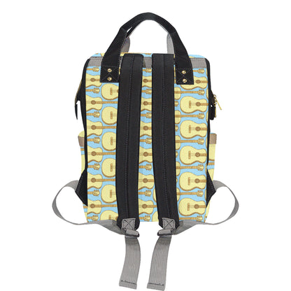 Acoustic Guitar Pattern Print Design 03 Diaper Bag Backpack