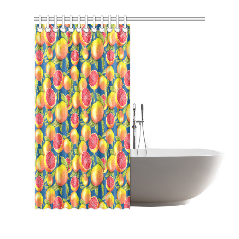 Grapefruit Pattern Print Design GF04 Shower Curtain