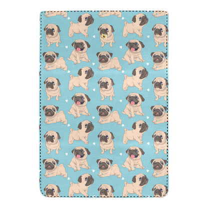 Pug Pattern Print Design A03 Women's Trifold Wallet