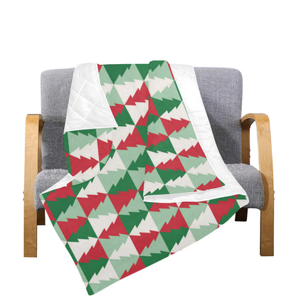 Christmas Tree Pattern Print Design 01 Premium Quilt