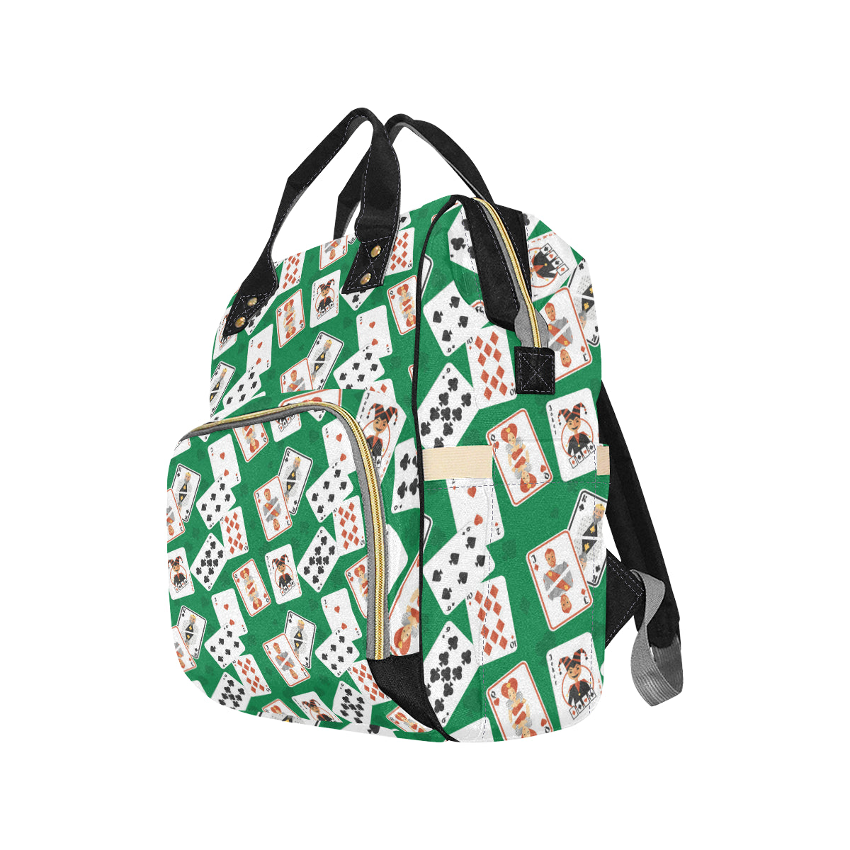 Poker Cards Pattern Print Design A03 Diaper Bag Backpack