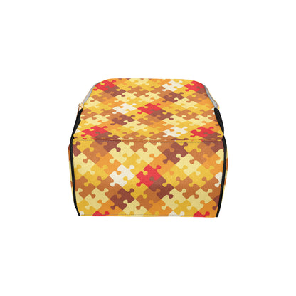 Puzzle Pattern Print Design A01 Diaper Bag Backpack