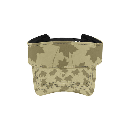 Maple Leaf Pattern Print Design 01 Unisex Sun Visor