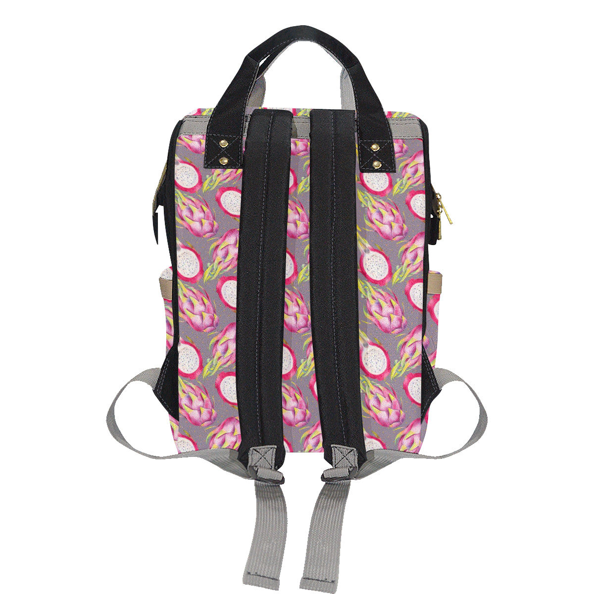 Dragonfruit Pattern Print Design DF03 Diaper Bag Backpack