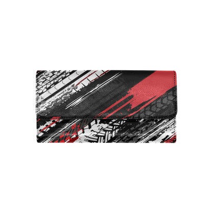 Racing Pattern Print Design A03 Women's Trifold Wallet