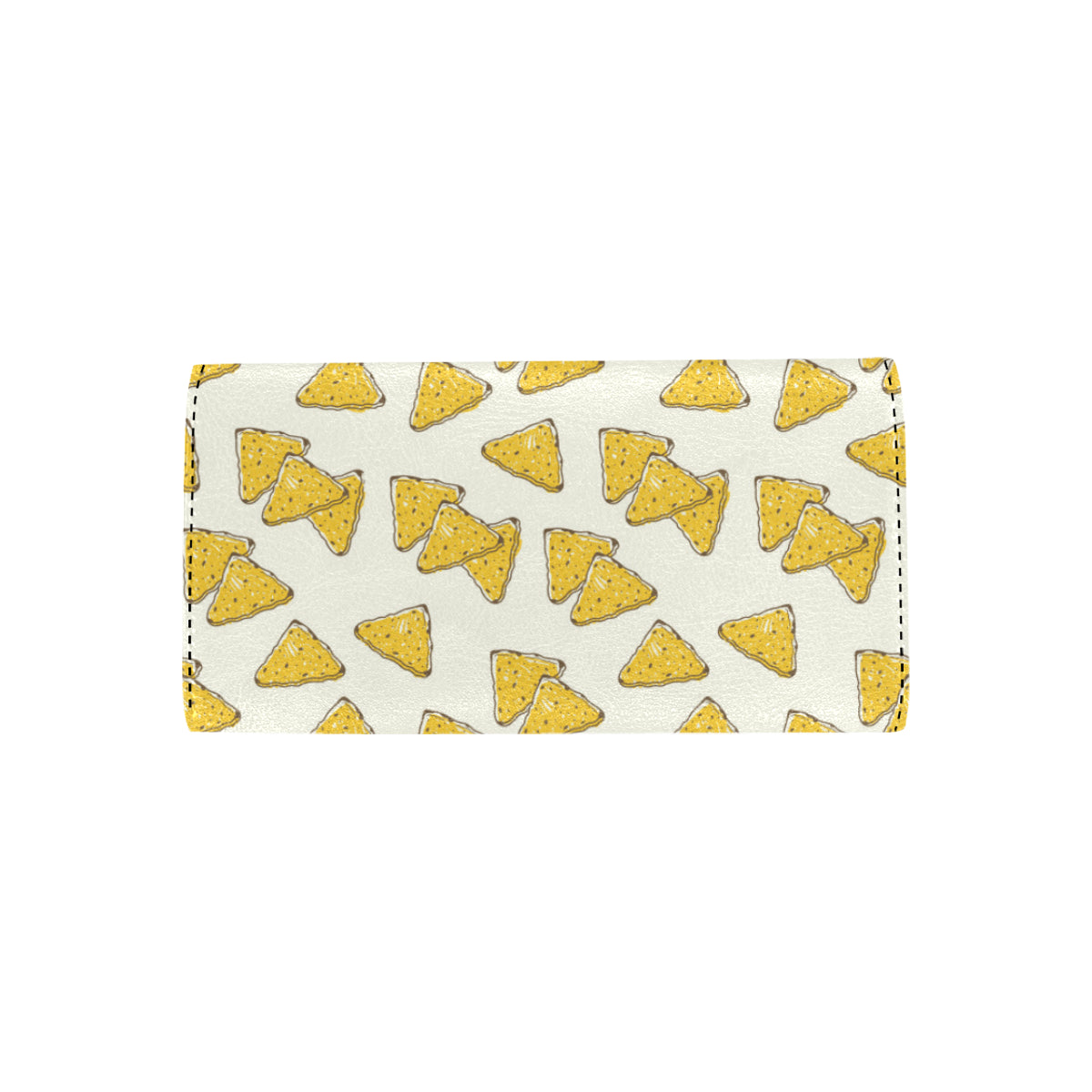 Nachos Pattern Print Design A01 Women's Trifold Wallet