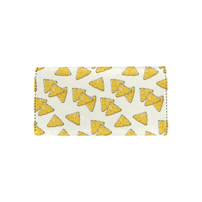 Nachos Pattern Print Design A01 Women's Trifold Wallet