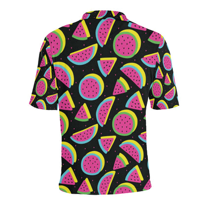 Watermelon Pattern Print Design WM07 Men Polo Shirt
