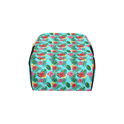 Hibiscus Hawaiian Flower Diaper Bag Backpack