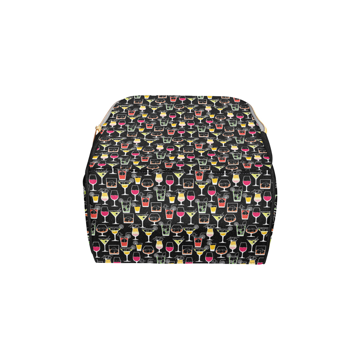 Cocktail Pattern Print Design 01 Diaper Bag Backpack