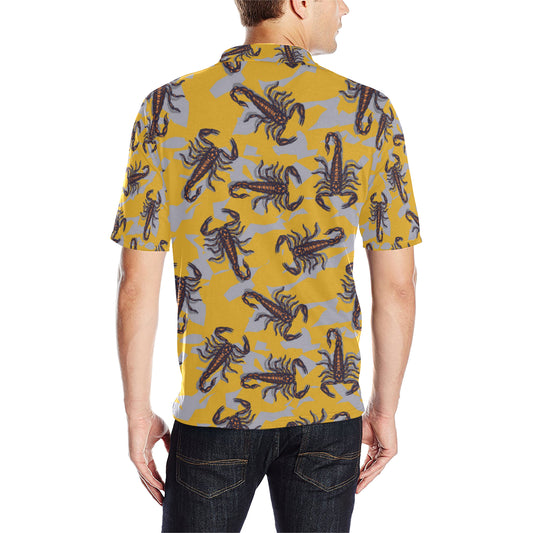 Scorpion Pattern Print Design 01 Men Polo Shirt