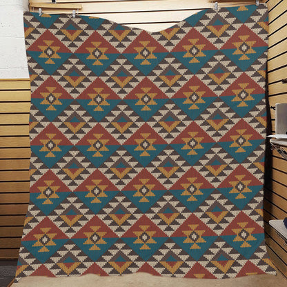 Knit Aztec Tribal Premium Quilt