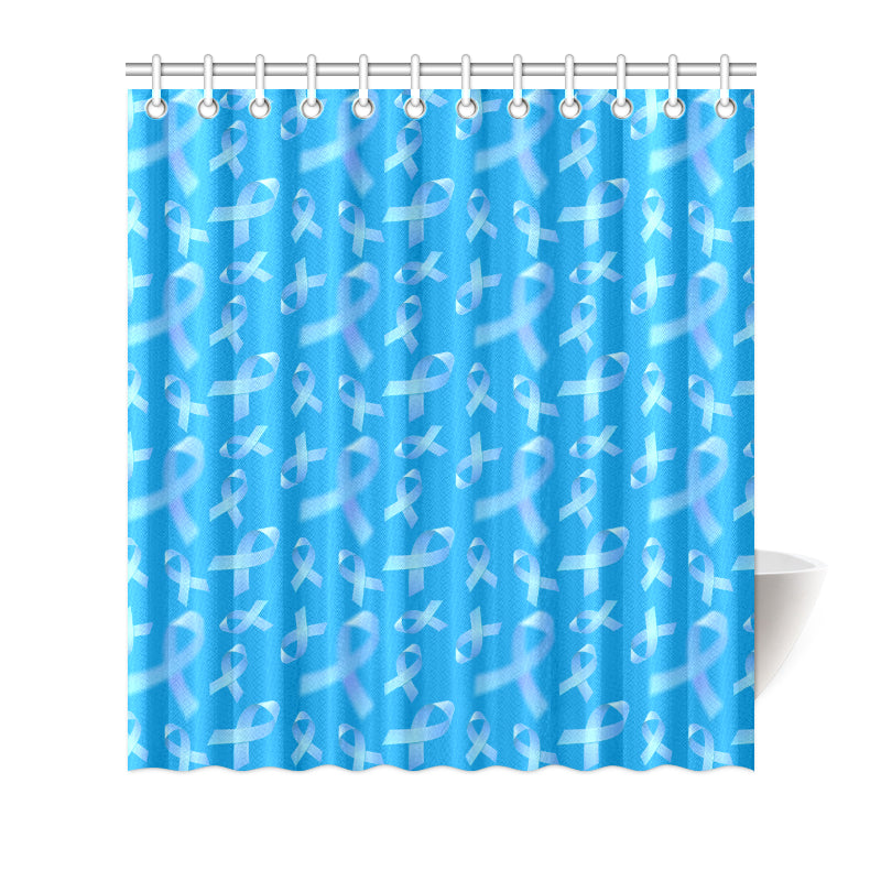 Prostate cancer Pattern Print Design A01 Shower Curtain
