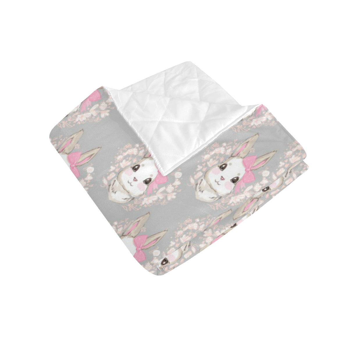 Rabbit Pattern Print Design RB07 Premium Quilt