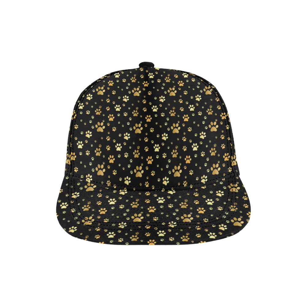 Paw Gold Print Snapback Cap