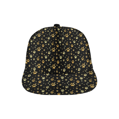 Paw Gold Print Snapback Cap