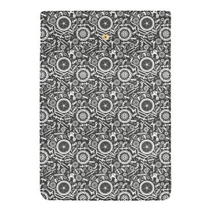 Bicycle Tools Pattern Print Design 02 Women's Trifold Wallet
