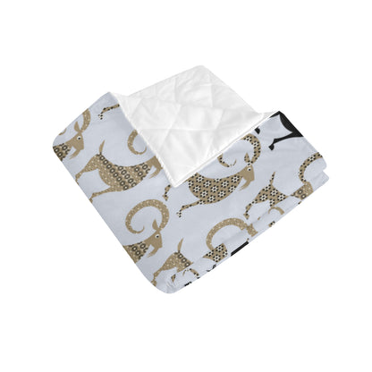 Goat Pattern Print Design 03 Premium Quilt
