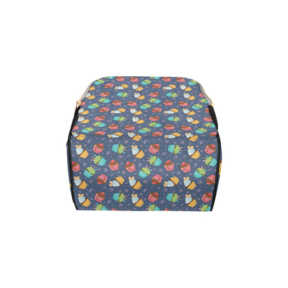 Cupcake Pattern Print Design 02 Diaper Bag Backpack