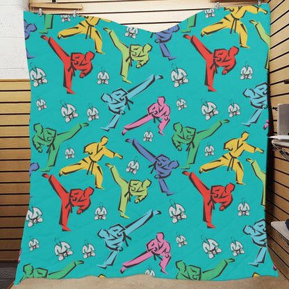 Judo Pattern Print Design 01 Premium Quilt