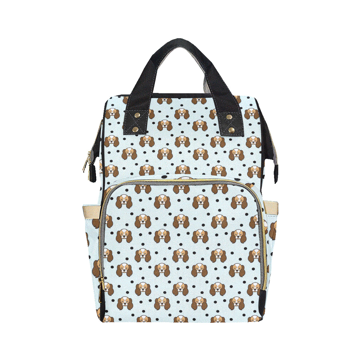 Cavalier King Charles Spaniels Pattern Print Design 02 Diaper Bag Backpack