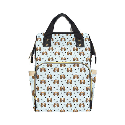 Cavalier King Charles Spaniels Pattern Print Design 02 Diaper Bag Backpack