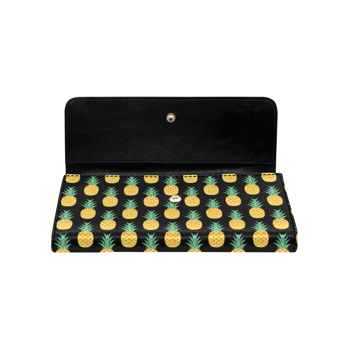 Pineapple Pattern Print Design A03 Women's Trifold Wallet