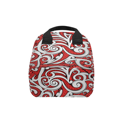Maori Polynesian Themed Design Print Insulated Lunch Bag